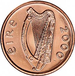 Large Obverse for 1P - Penny 2000 coin
