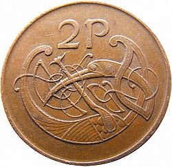 Large Reverse for 2P - Two Pence 1988 coin