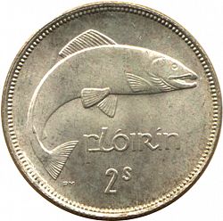 Large Reverse for 2s - Florin 1943 coin