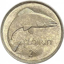 Large Reverse for 2s - Florin 1928 coin