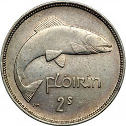 Large Reverse for 2s - Florin 1937 coin