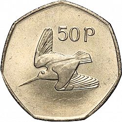 Large Reverse for 50P - Fifty Pence 2000 coin