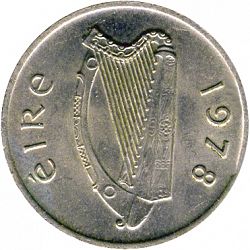 Large Obverse for 5P - Five Pence 1978 coin