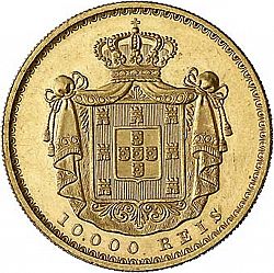 Large Reverse for 10000 Réis ( Coroa ) 1879 coin