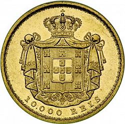 Large Reverse for 10000 Réis ( Coroa ) 1882 coin