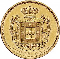 Large Reverse for 10000 Réis ( Coroa ) 1888 coin