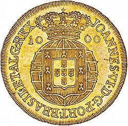 Large Obverse for 1200 Réis ( Quartinho ) 1821 coin