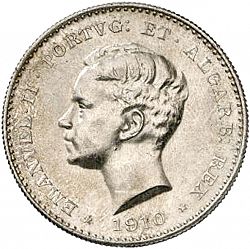 Large Obverse for 1000 Réis 1910 coin