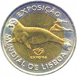 Large Reverse for 100 Escudos 1997 coin