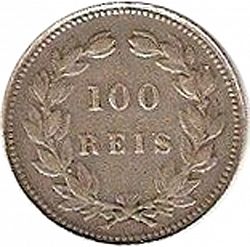 Large Reverse for 100 Réis ( Tostâo ) 1893 coin