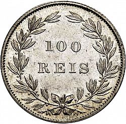Large Reverse for 100 Réis ( Tostâo ) 1871 coin