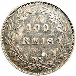 Large Reverse for 100 Réis ( Tostâo ) 1886 coin