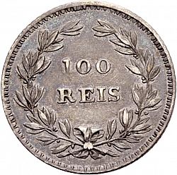 Large Reverse for 100 Réis ( Tostâo ) 1851 coin
