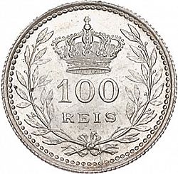 Large Reverse for 100 Réis 1910 coin