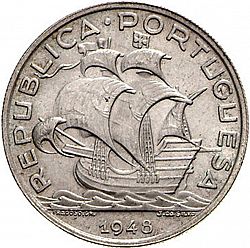 Large Obverse for 10 Escudos 1948 coin