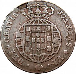 Large Obverse for 10 Réis 1819 coin