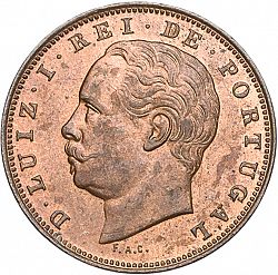 Large Obverse for 10 Réis 1883 coin