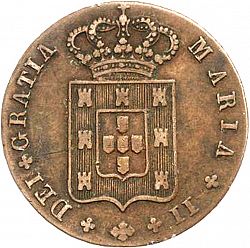 Large Obverse for 10 Réis 1836 coin
