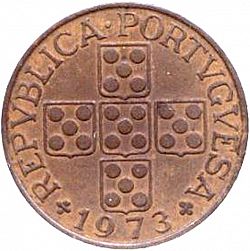 Large Obverse for 1 Escudo 1973 coin