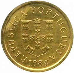 Large Obverse for 1 Escudo 1984 coin