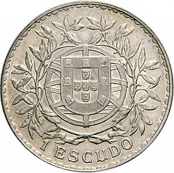 Large Reverse for 1 Escudo 1915 coin