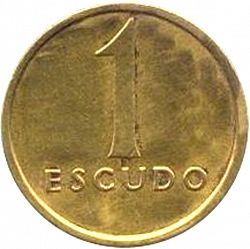 Large Reverse for 1 Escudo 1984 coin