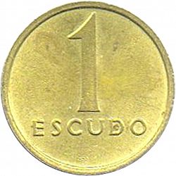 Large Reverse for 1 Escudo 1985 coin