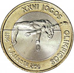 Large Reverse for 200 Escudos 1996 coin