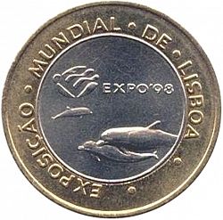 Large Reverse for 200 Escudos 1997 coin