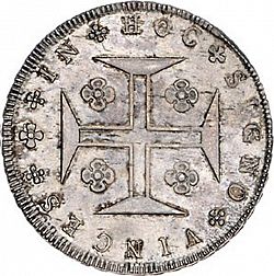 Large Reverse for 240 Réis ( 12 Vinténs ) 1818 coin