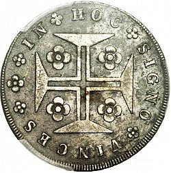 Large Reverse for 240 Réis ( 12 Vinténs ) 1821 coin