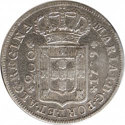 Large Obverse for 240 Réis ( 12 Vintés ) 1799 coin