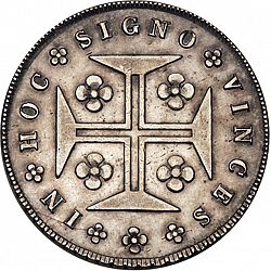 Large Reverse for 240 Réis ( 12 Vinténs ) 1829 coin