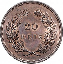 Large Reverse for 20 Réis ( Vintém ) 1892 coin