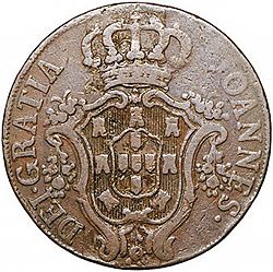 Large Reverse for 20 Réis 1800 coin