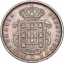 Large Obverse for 20 Réis ( Vintém ) 1873 coin