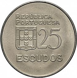 Large Obverse for 25 Escudos 1978 coin