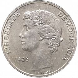 Large Reverse for 25 Escudos 1986 coin