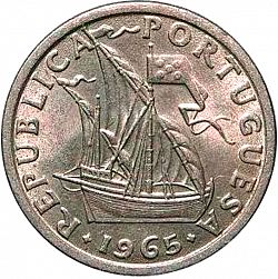 Large Obverse for 2,50 Escudos 1965 coin