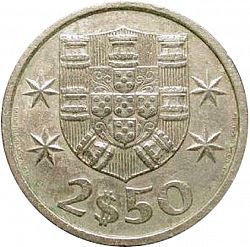 Large Reverse for 2,50 Escudos 1979 coin