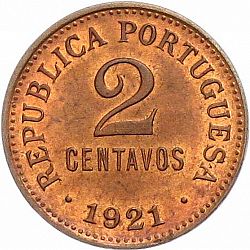 Large Reverse for 2 Centavos 1921 coin