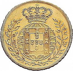 Large Reverse for 3200 Réis ( Meia Peça ) 1818 coin