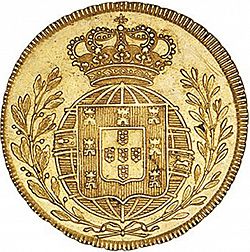 Large Reverse for 3200 Réis ( Meia Peça ) 1821 coin