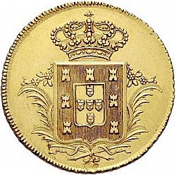 Large Reverse for 3750 Réis ( Meia Peça ) 1831 coin