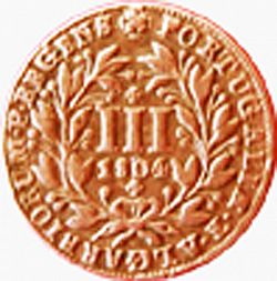 Large Obverse for 3 Réis 1804 coin
