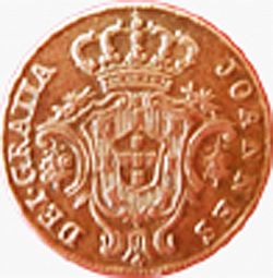 Large Reverse for 3 Réis 1804 coin