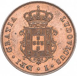 Large Obverse for 3 Réis 1868 coin