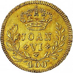 Large Obverse for 480 Réis ( Pinto ) 1818 coin