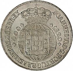 Large Obverse for 480 Réis ( Cruzado Novo ) 1820 coin