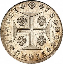 Large Reverse for 480 Réis ( Cruzado Novo ) 1820 coin